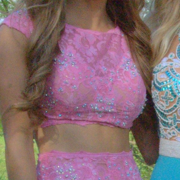 Pink prom dress